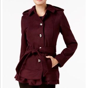 Celebrity pink Double-breasted Peacoat